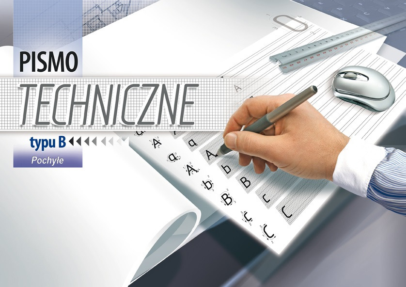 Blok A4 do pisma technicznego pochyłego typu B Kreska